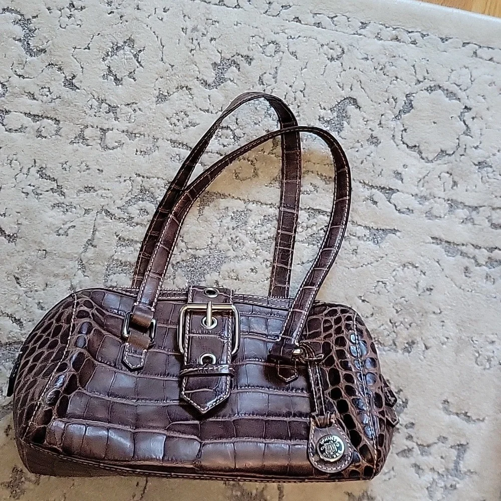 Dooney & Bourke croc skin small shoulder bag - Picture 1 of 4